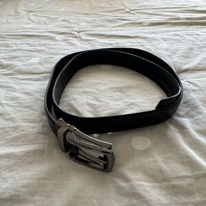 Comfort Click Belt Men's Adjustable Perfect Fit - Leather Black up to 40 inches